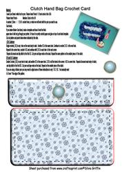 Clutch Hand Bag Crochet Card