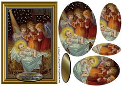 Angels at the Nativity Pyramid