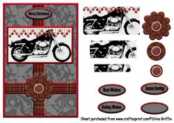 Tartan Motorbike Christmas Qs