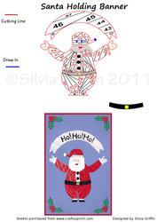 Santa Holding Banner