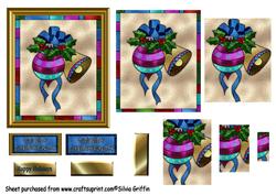 Blue Decorations Pyramid