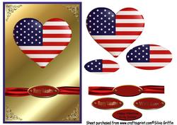 Usa Valentine Heart Qs