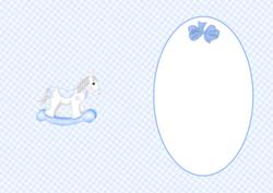Blue Rocking Horse Insert