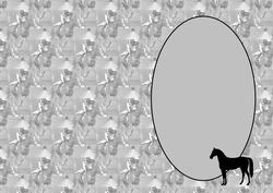 Horse Racing in White and Black Is