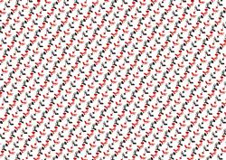 Red and Black Ladies Shoe on White Bg