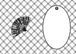 Black and White Stripes with Fan Is