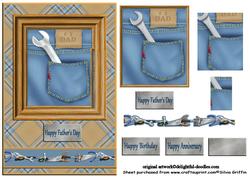 Jeans Pocket with Tools for Dad Qs