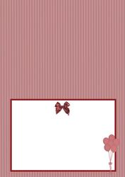 Auburn Stripes with Bow and Balloon Is
