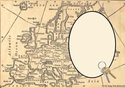 Map with Car Keys Is