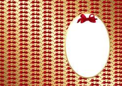 Red Bows in Gold Is