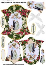 Vintage Wedding Couple Pyramid
