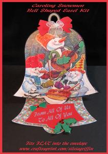 Caroling Snowmen Bell Easel Kit