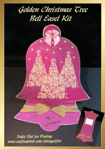 Gold Christmas Trees Bell Easel Kit