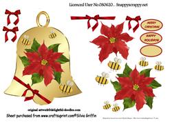 Poinsettia with Bee's Sbs