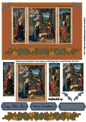 Nativity in Wooden Panel Qs