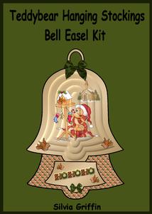 Teddybear Hanging Christmas Stockings Bell Easel Kit