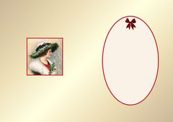 Lady with a Christmas Bonnet Is