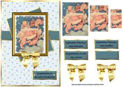 Angels Bringing Baby Blessings in Blue Qs