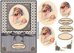 Mother and Child in Grey for Great Grandparents Qs