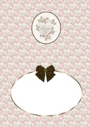 Romantic Heart in Pink and Brown Is