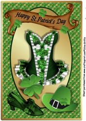 St. Patrick's Day Corset A4