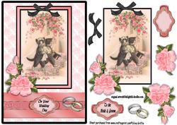 Kitten Wedding with Roses Qs