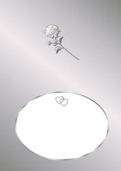 Silver Rose and Hearts Is