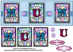 Stained Glass Mum Dl Blu Qs