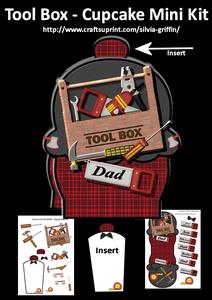 Tool Box Cup Cake Mini Kit