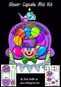 Clown Cup Cake Mini Kit