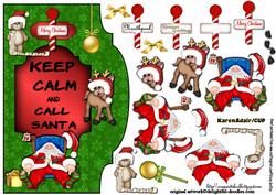 Keep Calm Santa and Call Santa