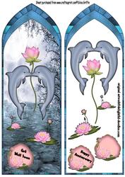 Fancy Arch Dolphin Bringing Flower Dl