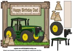 Big Green Farm Tractor