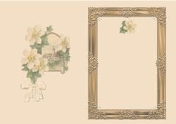 Vintage Church in Gold Frame Is