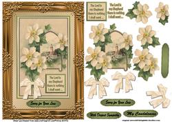 Vintage Church in Gold Frame Sbs