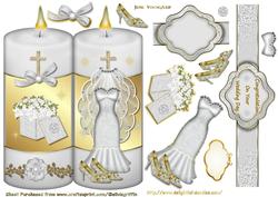 Wedding Dress Candle