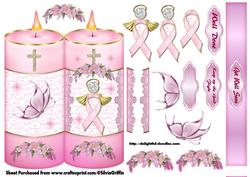 Image of cup325065_262 - Breast Cancer Angel Candle