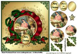 Nativity in an Ornate Frame Py