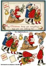 The Christmas Sleigh with Children Sbs