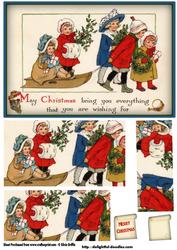 Vintage Children on a Sleigh Py
