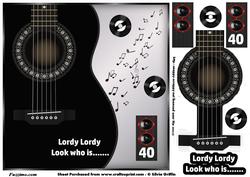 Black Guitar 40th Birthday Qs
