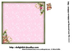 Green and Pink with Flowers 8x8 Is