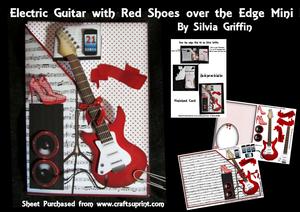 Red Electric Guitar with Red Shoes Mk