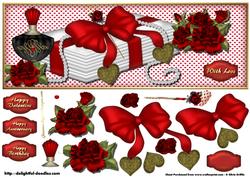 Love Letters with Roses Dl