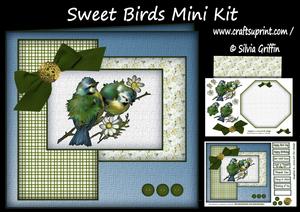Sweet Blue Birds - Happy Bird-day Mk