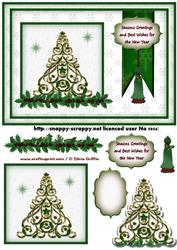 Fancy Christmas Tree in Green Qc