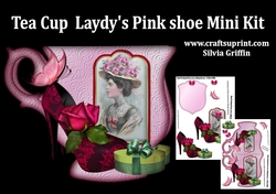 Tea Cup- Vintage Lady and Shoe MiniKit