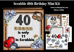 Scrabble Men 40th Birthday MK