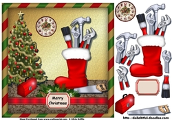 Christmas Boot with Tools SBS