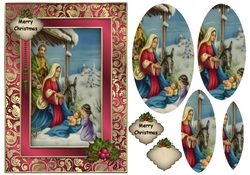 Nativity in a Fancy Frame PY